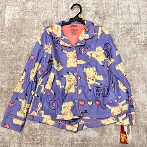 Pokemon Purple and Pink Kids Pajama Set size L 10/12-NWT